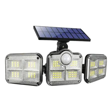 Led 3 Luminária Solar Com Sensor De Movimento Lâmpadas 122