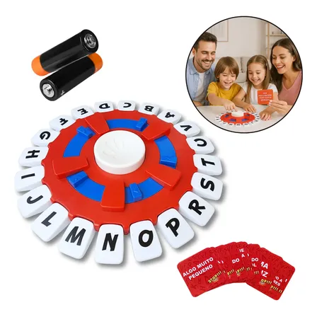Jogo Stop Trava Letras Familia Tabuleiro Educativo C/ Pilhas