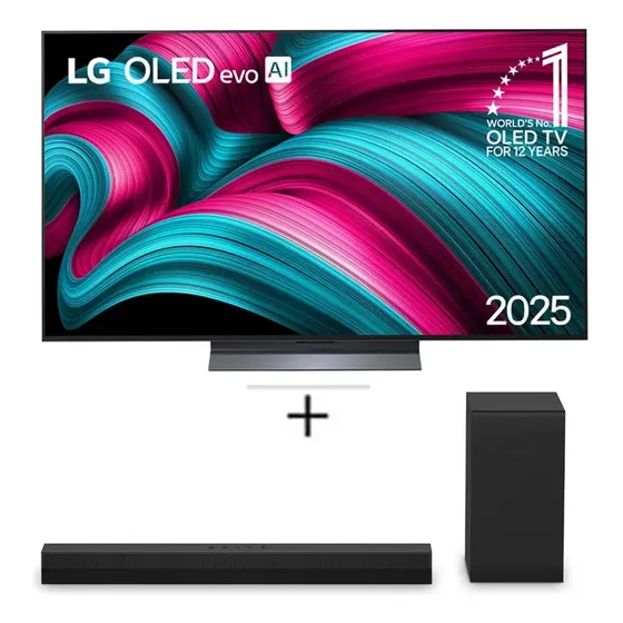 Combo Smart Tv Lg Oled Evo Ai C5 55 2025 + Soundbar S40t 30