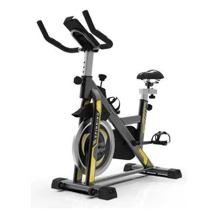 Bicicleta Spinning Com Roda De Inércia De 10kg Ergometrica Preto Mecânico