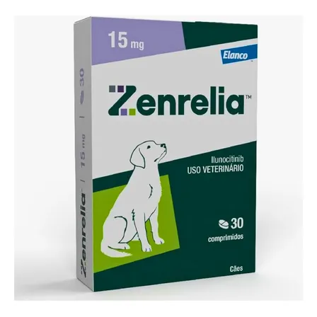 Zenrelia 15mg Cachorros Alérgico Coceira Dermatológico 30 Co