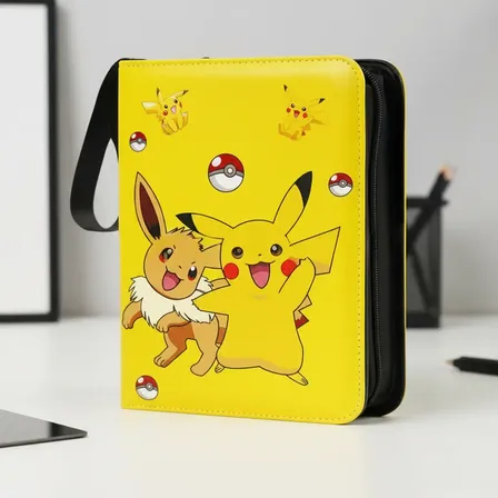 Álbum Pokémon Zíper 400 Cartas + 50 Folhas Tcg