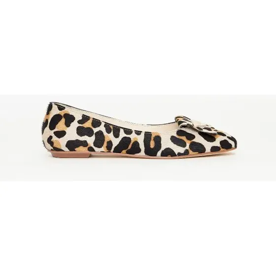 Sapatilha Couro Animal Print