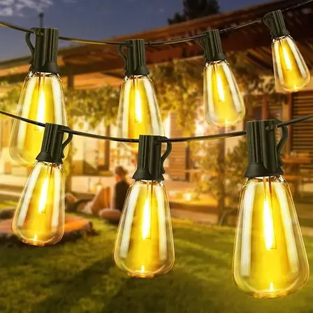 Varal Luzes Festao 15m 25 Lâmpadas Inclusas Cordão Decoração