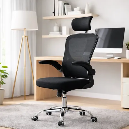 Cadeira De Escritório Ergonômica Giratória Bari Tela Mesh
