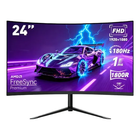 Monitor Gamer Curvo 24 Full Hd Ips 180hz 1ms Hdmi