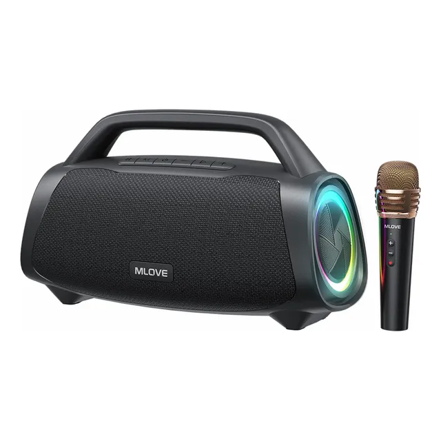 Caixa Som Bluetooth Mlove E10k Portátil Prova D'água Ipx7