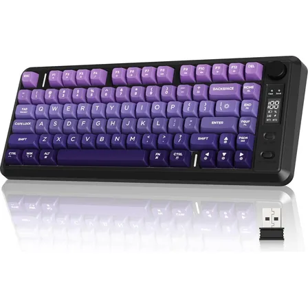 Teclado Gamer Sem Fio Freewolf M75 Para Pc E Mac