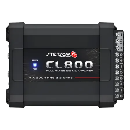 Módulo Amplificador Stetsom Cl800.4 800w 2 Ohms Estéreo Preto