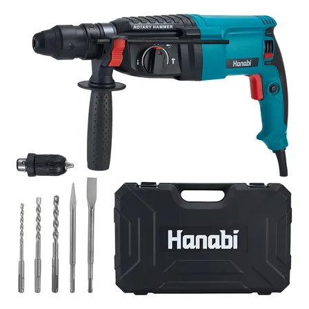 Martelete Perfurador Rompedor Profissional Hanabi 1300w 2.8j Azul-petróleo 220v 60