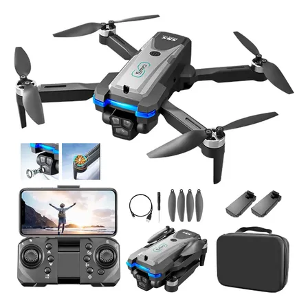 Drone S8s Cameras Profissional Motores Brushless 2 Bateria
