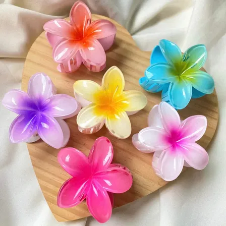 Kit 12 Presilhas Piranha Flor Prendedor Blogueira Moda Luxo