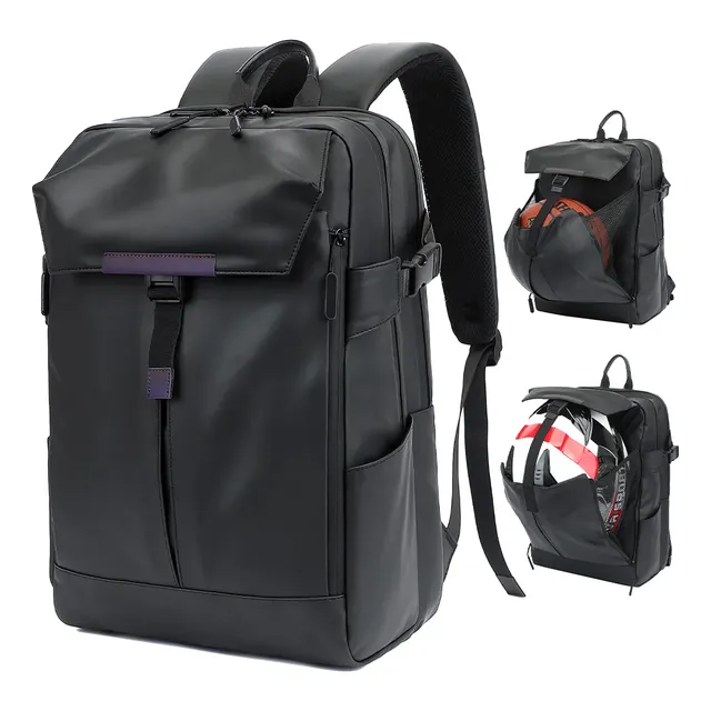 Mochila Notebook Impermeável Escolar Feminina Masculina Preto Couros