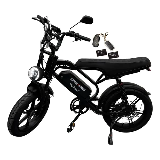 Bicicleta Elétrica V9 Max 1000w Freio Hidráulico Alarme Nfc