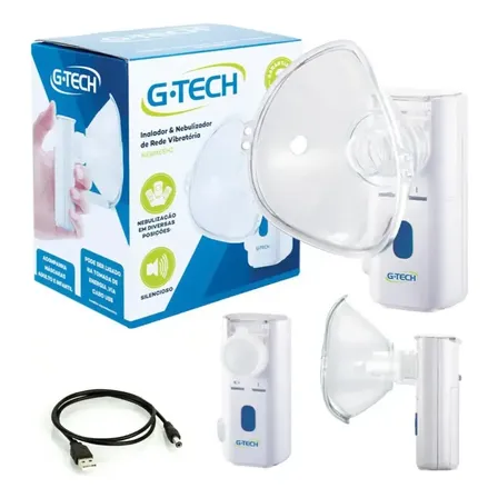 Nebulizador Portátil G-tech Nebmesh Adultos Crianças C/ Cabo