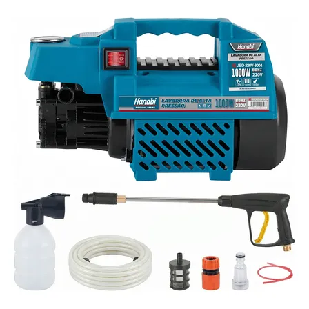 Lavadora De Alta Pressão Hanabi Motor Indução 60bar 1000w