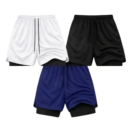 3 Bermuda Shorts Masculino Academia Treino Dry Fit Premium