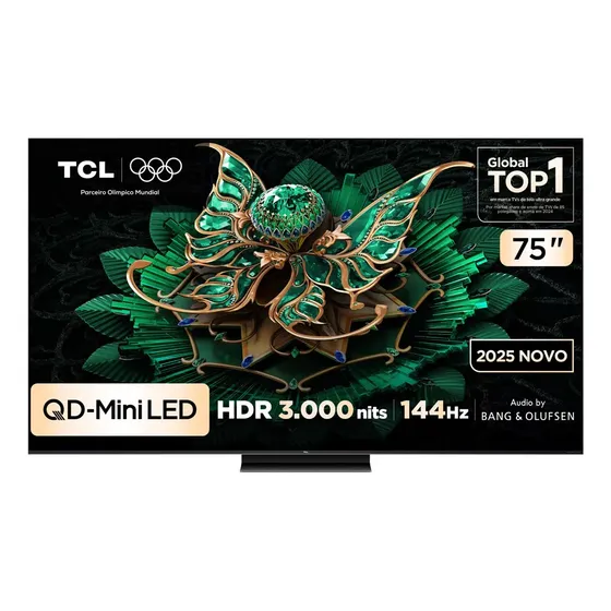 Smart Tv 75 75c7k 4k Qd-mini Led 144hz Google Tv Tcl