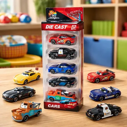 Kit 6 Carrinhos Metal Carros Filme Relâmpago Mcqueen Carros