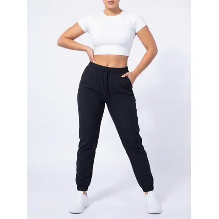 Calça Jogger Feminina Tactel Elastano Leve Esportiva P Ao Gg