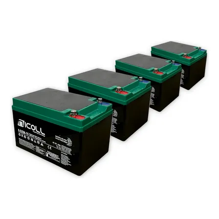 Kit 4 Bateria Nicoll 12v 16ah Ciclo Profundo
