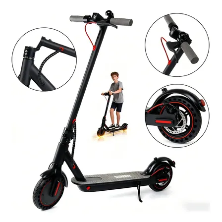 Patinete Elétrico Preto Bluetooth Premium 500w Ate 130kg