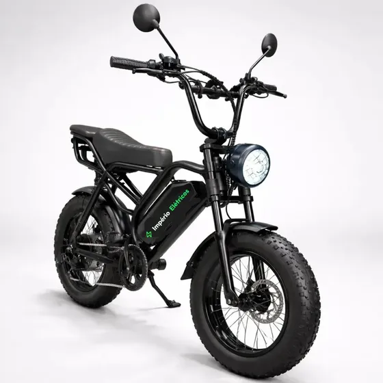 Bicicleta Elétrica Bike V20 Pro 1000w 32km/h Garupa Alarme