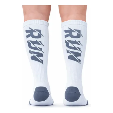 3 Pares Meia Cano Alto Esportiva Dry Run Poliamida Corrida