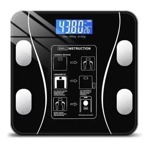 Balança De Bioimpedância Ljm App Bluetooth Inteligente 140kg