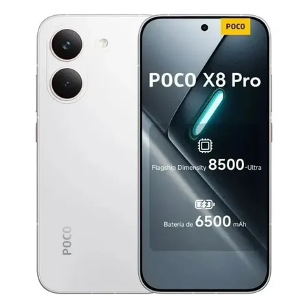 Xiaomi Poco X8 Pro 5g 512gb 12gb Global Prova D'água C/ Nfc Branco