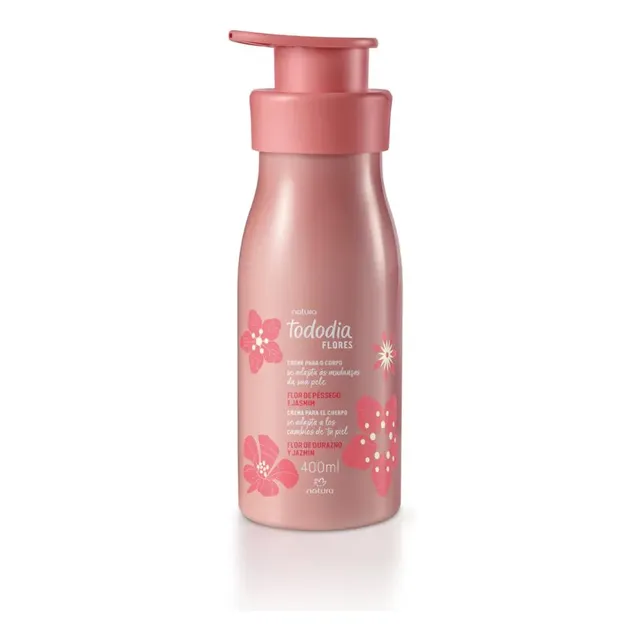 Creme Para O Corpo Tododia Flor De Pêssego E Jasmim 400 Ml