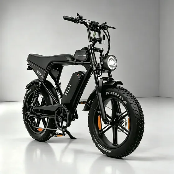 Bicicleta Elétrica V8pro Com Garupa 1000w Potência Cor Preto