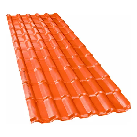 Painel Ondulado Pvc Modelo Colonial P/ Cobertura 197x88cm Laranja