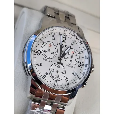 Relógio Tissot Masculino Prc 200 Fundo Branco Quartzo