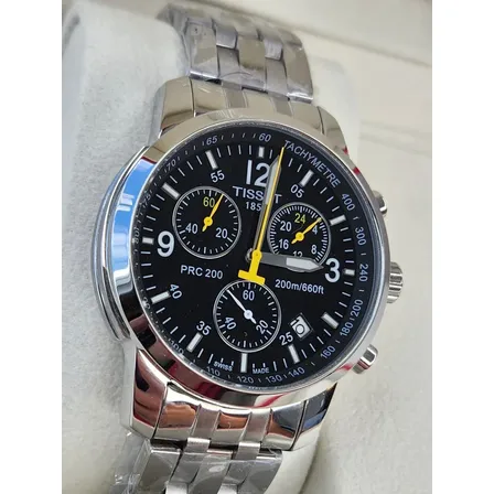 Relógio Tissot Masculino Prc 200 Fundo Preto Quartzo