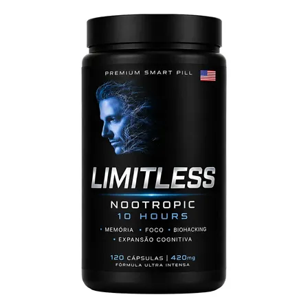 Nootrópico Limitless Neurohacker 120 Cápsulas Saúde Cerebral