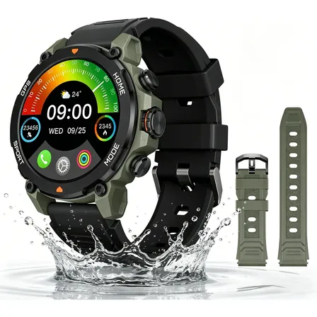 Smartwatch Aurafit G6 Verde Militar Whatsapp Com 5atm E Gps