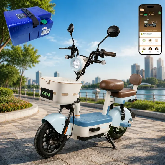 Cavalletta C3pro Scooter/bike Elétrica 75km 48v 800w App Gps