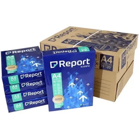 Papel Sulfite A4 Suzano Premium Report 75g Caixa C/10 Resmas