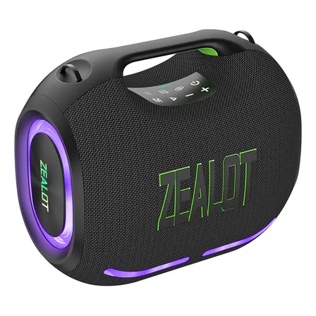 Zealot Ze01 Caixa Som Bt 300w 30000mah Ipx6 Rgb 2 Subwoofers