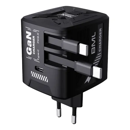 Carregador Celular 120w Turbo Power Usb-c+2 Cabos Usb-c