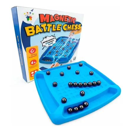 Jogo Xadrez Magnético Educativo Brinquedo Familiar Estrategi