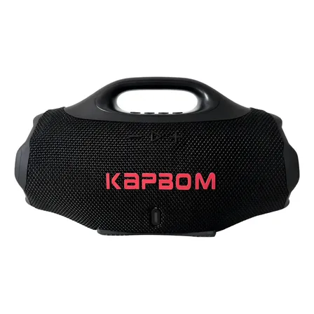 Caixa De Som Bluetooth Boombox Mini 50w Portátil Led Kapbom