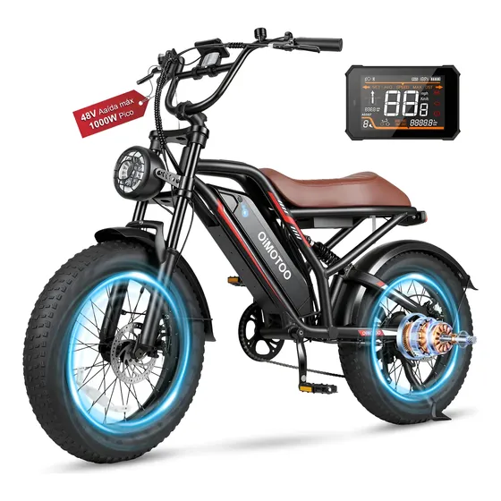Oimotoo Bicicleta Elétrica Adulto 1000w 48v Autonomia 70km