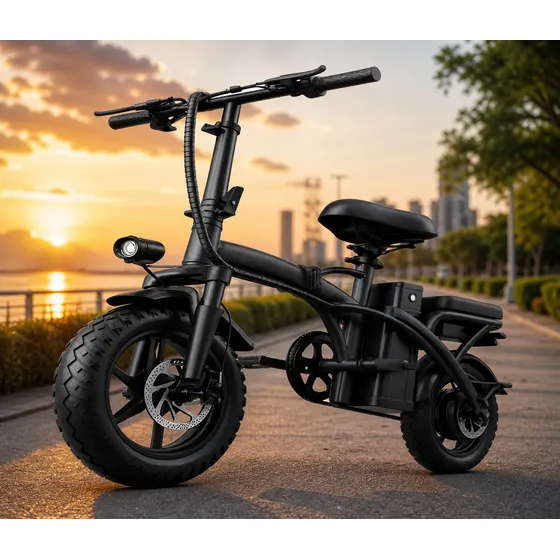 Bicicleta Elétrica Dobrável Starmega W8 48v 400w Roda 14 Pre
