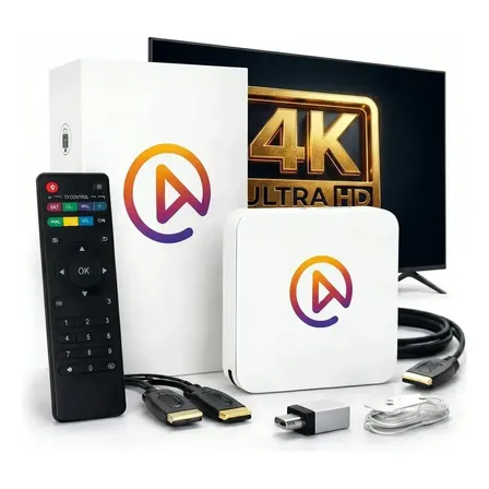 Tv Box Uni V10 4k Versão Branco 2027 Padrão Lançamento