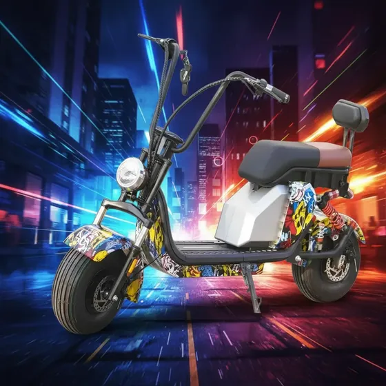 Moto Elétrica Scooter Bicicleta Elétrica 48v 1000w 35km/h T