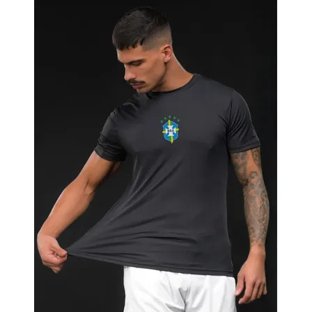 Camisa Do Brasil Camiseta Copa Do Mundo Dry Fit Masculina 26