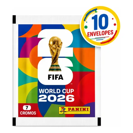 Kit 70 Figurinhas 10 Envelopes Copa Do Mundo 2026 Oficial
