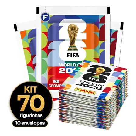 Kit Figurinhas Do Álbum Copa Do Mundo 2026 Envelopes Panini